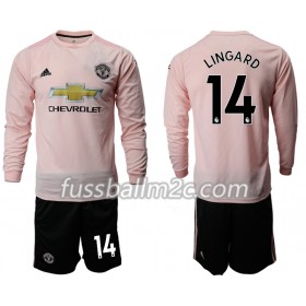 Fußballtrikots Manchester United LINGARD 14 Kinder Auswärts Trikotsatz 2018-2019 Langarm